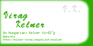 virag kelner business card